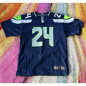 Nike Seattle Seahawks home jersey Marshawn Lynch kids L